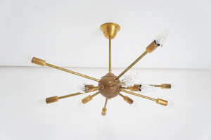 MIDWAY Sputnik Lamp/ スプートニクランプ12灯/1950's/1950年代/ヴィンテージ/ミッドセンチュリー/スターバブル球/スターバースト/アメリカ
