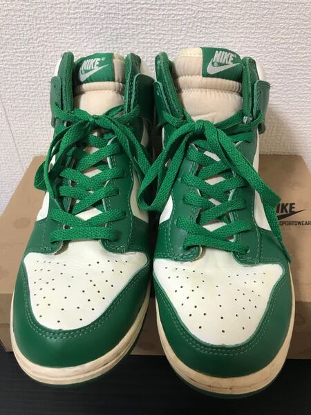 さらに!値下げ!!NIKE DUNK セルティックカラー VNTG 中古 緑白 ナイキ ダンク