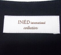 新品★INED international collection★洗える★ダブルブレストジャケット★9号★ネイビー★イネド インターナショナルコレクション_画像4