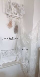 お花の刺繍レース生地*アイボリーカラー*