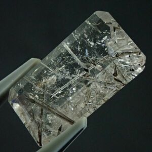 トルマリン イン クォーツ TMS873 ブラジル ミナスジェライス州産 11.7ct (1ct=0.2g)(サイズ約21mm×11mm×5mm ) 電気石 天然石 ルース