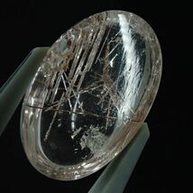 レッド ルチル クォーツ RGS354 ブラジル ミナスジェライス州産 9.2ct (1ct=0.2g)(サイズ約17mm×12mm×5mm ) 水晶 天然石 ルース_画像3