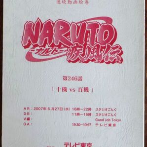 AR台本 NARUTO-ナルト-疾風伝 第246話「十機vs百機」の画像1