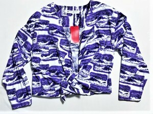 【CHARLES JOURDAN Paris/シャルル ジョルダン】コットン プリント カシクール 3014327 VIOLET Size:M 新品 デッドストック お買い得★★★