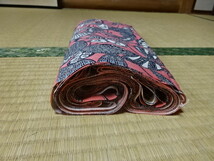 昭和レトロ/蝶乱舞柄の洗い張り（正絹）素材用に_画像10
