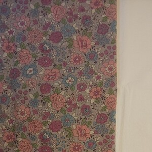 YUWA コットン85%×リネン15% 花柄 シーチング生地 生地巾約110cm×50cm