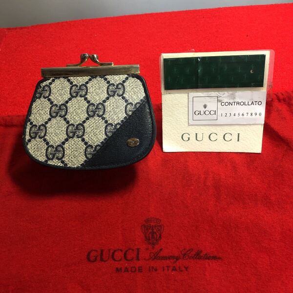 【美品】☆グッチ☆GUCCI Vintage "GG" アクセコ コインケース