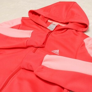 * beautiful goods adidas Adidas lady's full Zip Parker pink size girls 160