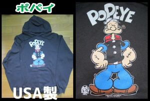 USA製　ポパイ　RIDERS　パーカー　Lサイズ　スウェット　POPEYE　ヴィンテージ