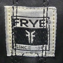 即決★FRYE★25cm位 レザーリングブーツ フライ レディース 8 黒 本革 エンジニアブーツ 本皮 パンクロック ベルト ヒール ロングブーツ_画像6