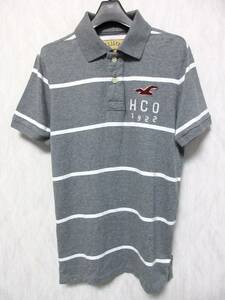 ホリスター HOLLISTER 半袖 ポロシャツ カットソー グレー S 亥121