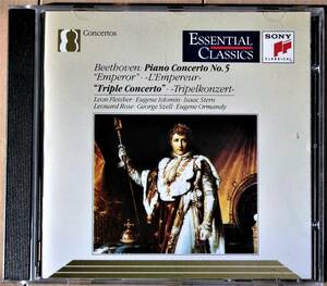 ★極稀CD★Szell Cleveland Beethoven Piano Concerto #5 Fleisher Triple Stern セル クリーヴランド ピアノ協奏曲 フライシャー スターン