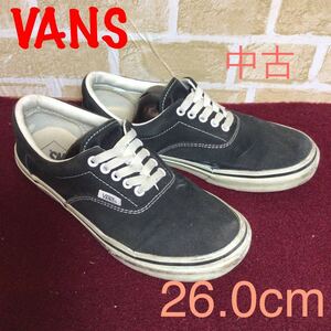 【売り切り!送料無料!】A-114 VANS!スニーカー!V95CLA!26.0cm!黒!カジュアル!普段使い!作業用!中古!