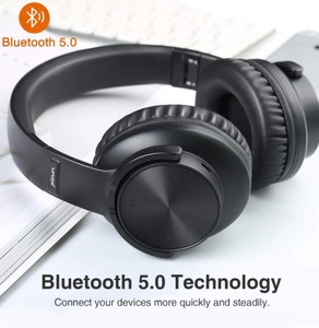 送料無料 新品 ワイヤレスヘッドフォン Bluetooth5.0ヘッドホン 40h再生 タッチコントロール マイク イヤホン ヘッドセット 電話 PC