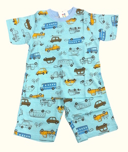 * prompt decision * new goods tag attaching Kids four reKids Foret man . baby * vehicle pattern heaven . cloth child short sleeves pyjamas shorts *140cm Junior Y1100