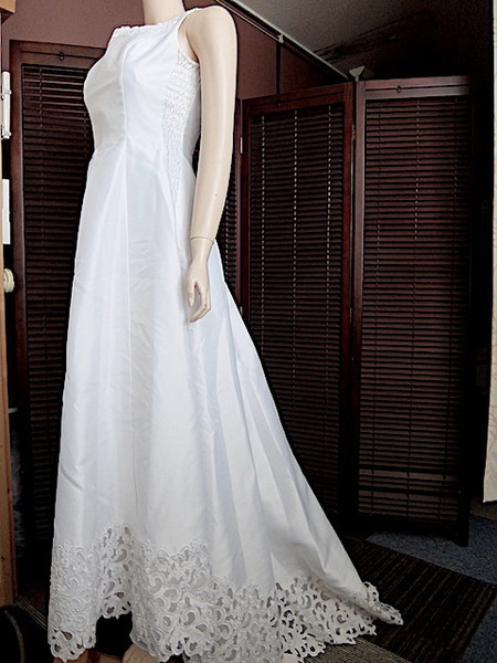 M9974-1.2) 白ウエディングドレスセット　ブライダル　結婚式