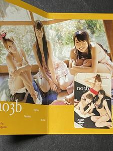 AKB48 QUOカード 小嶋陽菜 峯岸みなみ 高橋みなみ no3b 非売品 クオカード