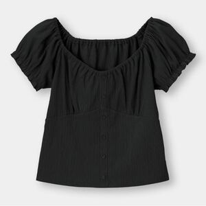 オフショルダープルオーバー(半袖)YG+E GU ジーユー 半袖Tシャツ カットソー 半袖