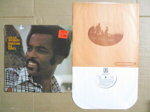 LP Chuck Jackson 「THROUGH ALL TIMES」輸入盤 ABCX-798 プロモ盤 シュリンク付き 盤両面にプレス時のかすり傷 ジャケットは綺麗