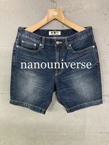 nano universe デニムショートパンツ！