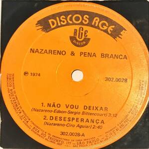 [試聴]BOSSA激レアEP　Nazareno & Pena Branca // No Vou Deixar / Desesperana / Banho Frio[EP]ボサノヴァBossanovaラテンJAZZジャズ 7