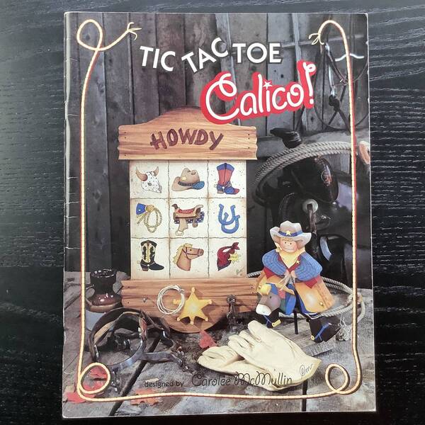 手芸本■ARTBOOK_OUTLET■64-143★送料無料 絶版 TOLE トール カントリー デザイン ブック TIC TAC TOE CALICO!○×ゲーム模様