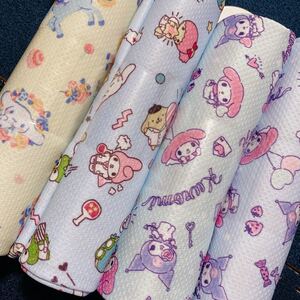 吸水冷感ニット はぎれ サンリオ クロミ マイメロディ ハローキティ ポムポムプリン けろけろけろっぴ キキララ シナモン