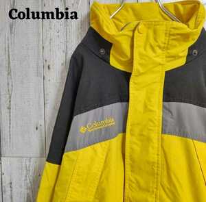 コロンビアマウンテンジャケットイエロー（黄）ブラック（黒）ボルダーリッジL