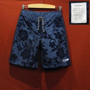 BILLABONG Billabong 80's USA производства Old Vintage велюр спортивные брюки шорты для серфинга морская вода брюки шорты гибискус темно-синий M