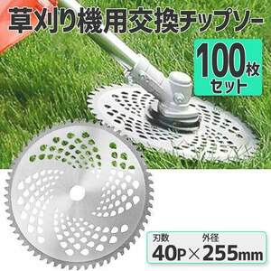 [ immediate payment ] mowing . Tipsaw (100 pieces set ) lawn grass raw .. cutting mowing work . rotation blade mowing . blade razor 