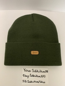 【新品】 Supreme　シュプリーム　OLIVE LEATHER PATCH 