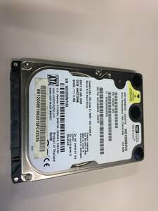 中古品 WESTERN DIGITAL WD Scorpio WD1200BEVS 120GB S-ATA接続 現状品