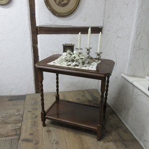 イギリス アンティーク 家具 SALE セール オケージョナルテーブル サイドテーブル ツイストレグ 飾り棚 木製 英国 SMALLTABLE 6796b 特価