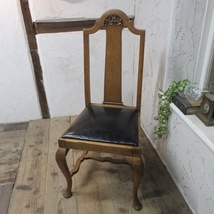 イギリス アンティーク 家具 ダイニングチェア 椅子 イス 木製 オーク 英国 DININGCHAIR 4234ｄ_画像1