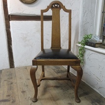 イギリス アンティーク 家具 ダイニングチェア 椅子 イス 木製 オーク 英国 DININGCHAIR 4234ｄ_画像2