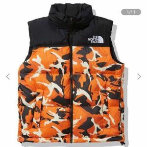 THE NORTH FACE Nuptse VEST ノースフェイスヌプシベスト L レッドオレンジ