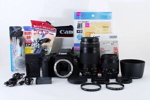 Canon Canon Kiss x 9i Стандартный и телефонная линза набор Canon EF 35-80 мм F4-5,6ⅲ Canon EF 75-300 мм F4-5,6 II Ультразвук ☆ 246