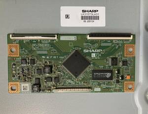 東芝液晶TV26RE1S他採用、中古部品① 液晶制御基板　SHARP LK315T3LA31液晶パネル用中古動作品　現状渡し。