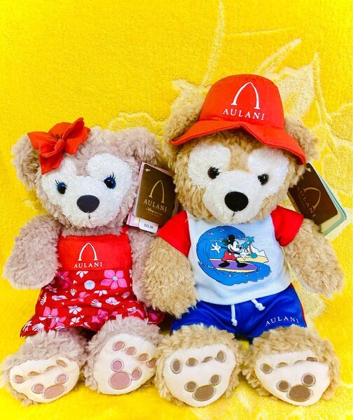 ☆ダッフィー&シェリーメイ☆ぬいぐるみ☆アウラニ☆三十五センチくらい☆タグ値札付き☆