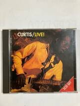 【R＆B】カーティス・メイフィールド（CURTIS MAYFIELD)「CURTIS/LIVE」(レア)中古CD2枚組、ポルトガルオリジナルCD初盤、RB-32_画像1