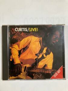【R＆B】カーティス・メイフィールド（CURTIS MAYFIELD)「CURTIS/LIVE」(レア)中古CD2枚組、ポルトガルオリジナルCD初盤、RB-32