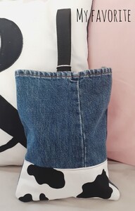 上履き袋 上履き入れ 牛柄 カウ柄
