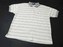 ☆並行輸入/美品☆Polo RALPH LAURENポロラルフローレン/半袖ポロシャツ：M/白灰nf419_画像1