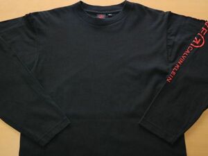 レア! 2002~2003年 CK Calvin Klein crave カルバン クライン ロゴ ビンテージ 長袖 プロモ Tシャツ size US- S 黒 ノベルティ ロンT //