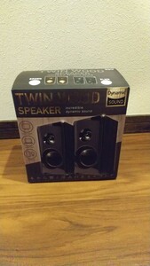 未使用非売品。TWINWOODスピーカー２。