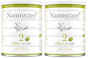 [900g 2 жестяная банка комплект *6ka месяц c ]Nannycare follow on milk Goat Milk Based.. для коза молоко [ Англия прямая поставка ]