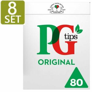 [80袋入り 8箱セット] ORIGINAL PG tips (オリジナルPG ティップス　イギリス紅茶)【英国直送】