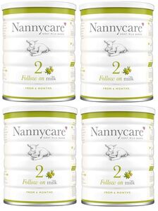 [900g 4 жестяная банка комплект *6ka месяц c ]Nannycare follow on milk Goat Milk Based.. для коза молоко [ Англия прямая поставка ]