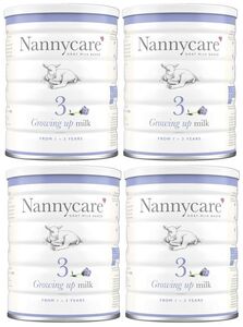 【900g 4缶セット・1歳から】Nannycare Growing up milk Goat Milk Based 乳児用ヤギミルク [イギリス直送]