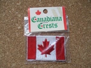 70s カナダ国旗CANADAメープル ビンテージ刺繍ワッペン/カエデ自然メープルリーフ旅行スーベニア観光エンブレム楓カスタム